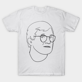 David Hockney Minimal Portrait T-Shirt